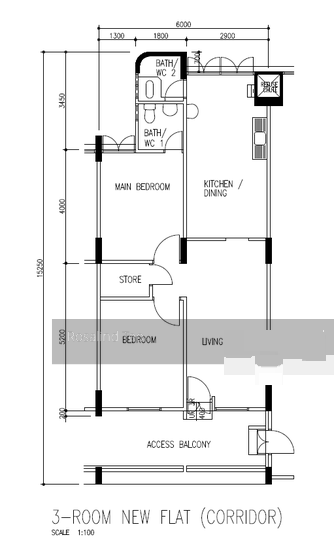 Blk 327 Hougang Avenue 5 (Hougang), HDB 3 Rooms #144028132